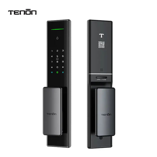 TENON A5 - Push-pull Keyless Automatic Electronic Keypad Digital Intelligent Lock Double Side Fingerprint Door Lock Smart Lock