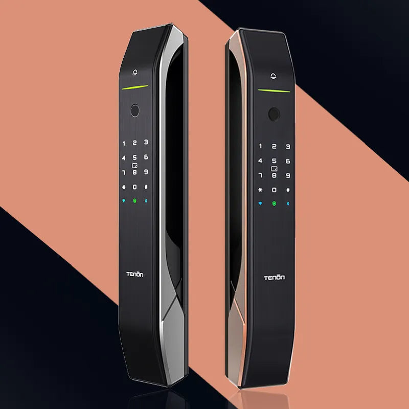 TENON A7 - Intelligent Rfid Card Access Control Electric Door Lock Tuya Smart Digital Fingerprint Door Lock With Doorbell