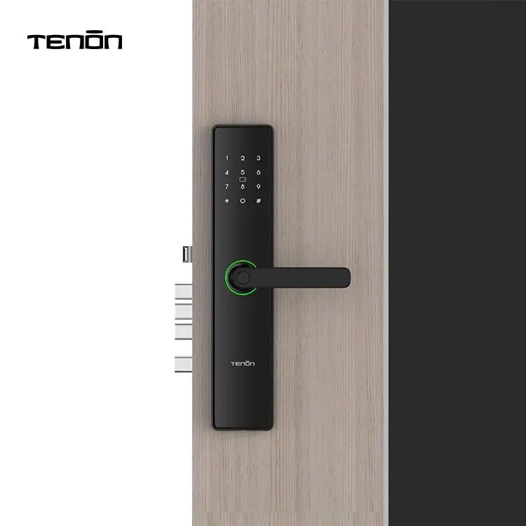 TENON E15 - Tuya App Electric Finger Print Lock Passcode Key Smart Digital Handle Door Lock