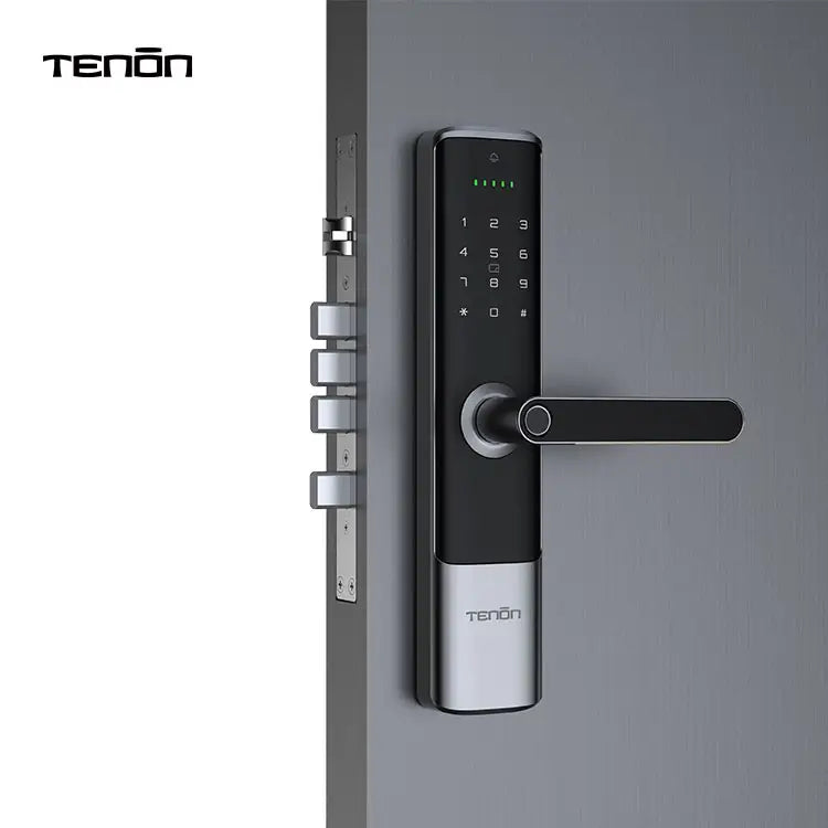 TENON K6 - Zinc Alloy Electronic Key Card Digital Door Lock Fingerprint Smart Lock With Doorbell